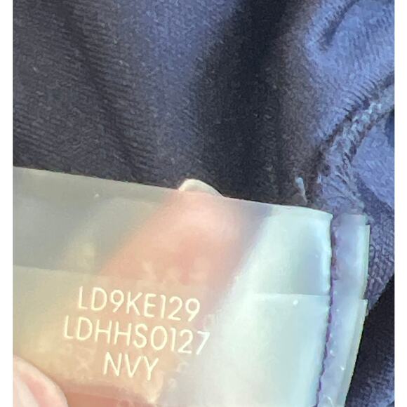 Karl Lagerfeld Paris Navy Tweed Pearl Button Sheath Dress Size 4 Clueless Preppy - Picture 10 of 11